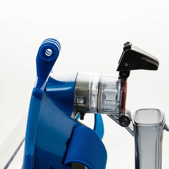 Маска для плавания с трубкой взрослая с креплением для GoPro Marlin Vision Pro GoPro Blue/Grey