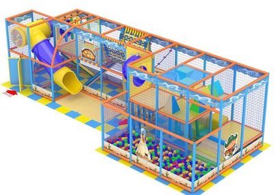 Детский игровой лабиринт «Карлсон» 34,5 м² (9,6*3,6*2,5м)