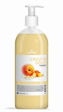 1080-1 Cream Soap Крем-Мыло 1л (1/12) Персик и йогурт ПРО-БРАЙТ