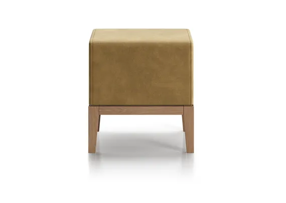 Банкетка Fjord 40 см (янтарный FiberGuard, бук)