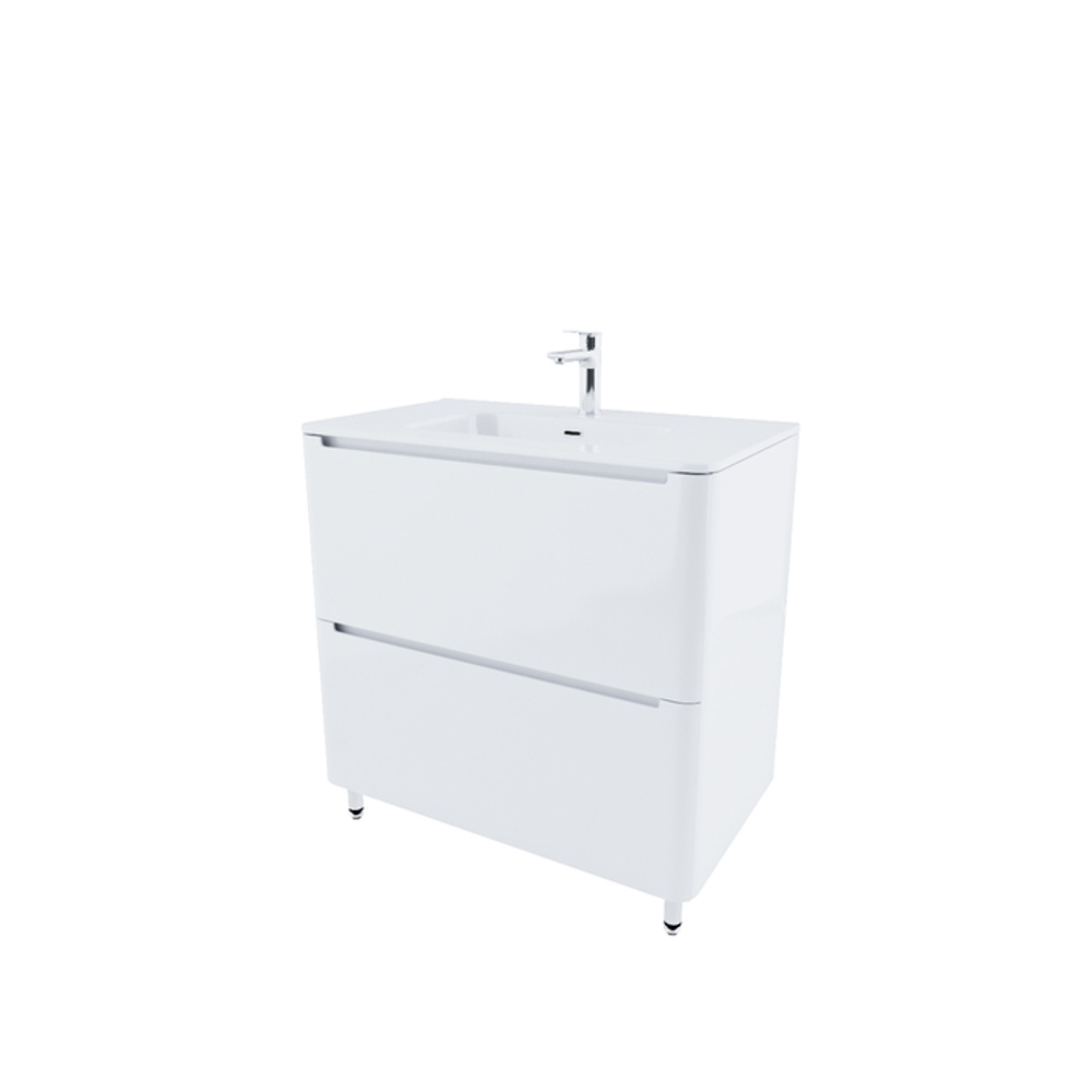 Тумба с умывальником IDDIS Edifice, напольная, 80 см, белая, EDI80WFi95K