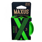 Презервативы "MAXUS" MIXED №3 (классические,ультратонкие и точечно-ребристые) в металлическом кейсе