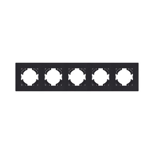 Рамка 5-постовая, черный матовый Kollinger Aspekt AT5BM