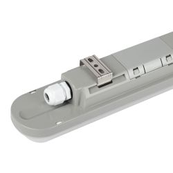 Аварийный линейный светодиодный светильник ЭРА SPP-202-0-40K-EL36 36Вт 4000K IP65 1200 с БАП 1 час матовый | Линейные светодиодные светильники IP65
