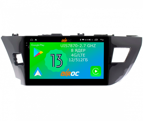 Магнитола для Toyota Corolla 2013-2016 - Airoc 2K AU-1103 Android 13, Быстрейшая, SIM-слот
