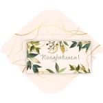 Конверт для денег стандарт «Поздравляем - Листья»