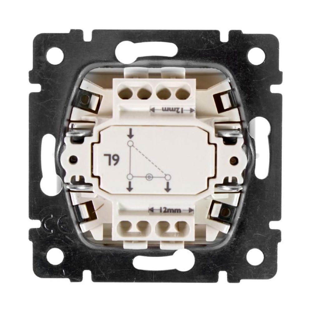 78 4310 Выключатель 1 клавишный с подсветкой слоновая кость 10шт