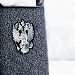 Премиум чехол iphone с гербом России купить - Euphoria HM Premium - натуральная кожа, ювелирный сплав