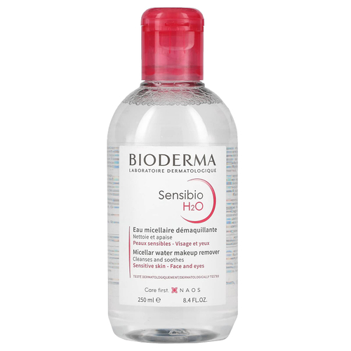 Bioderma, Sensibio H2O, мицеллярная вода для снятия макияжа, 250 мл (8,4 жидк. унц.)