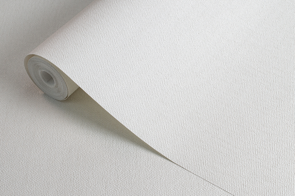 Обои бумажные однотонные белые без подгона 53 см