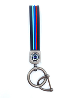 Брелок для ключей с эмблемой Volvo (резина, полоски)