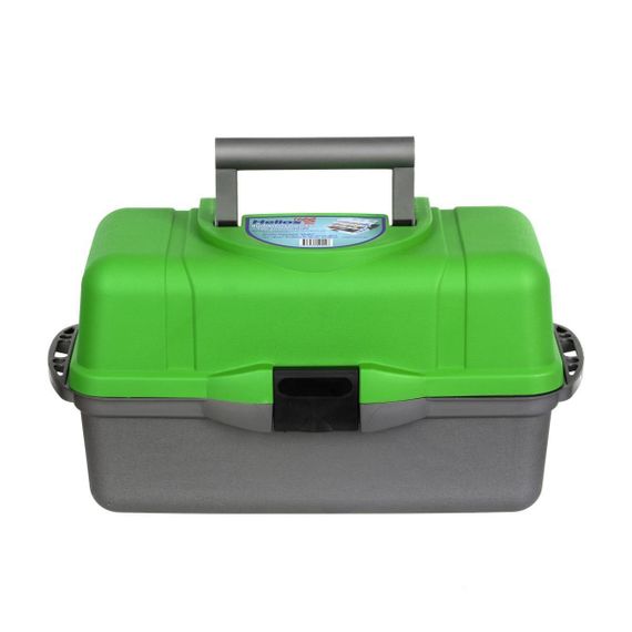 Ящик рыболова Helios трехполочный зеленый