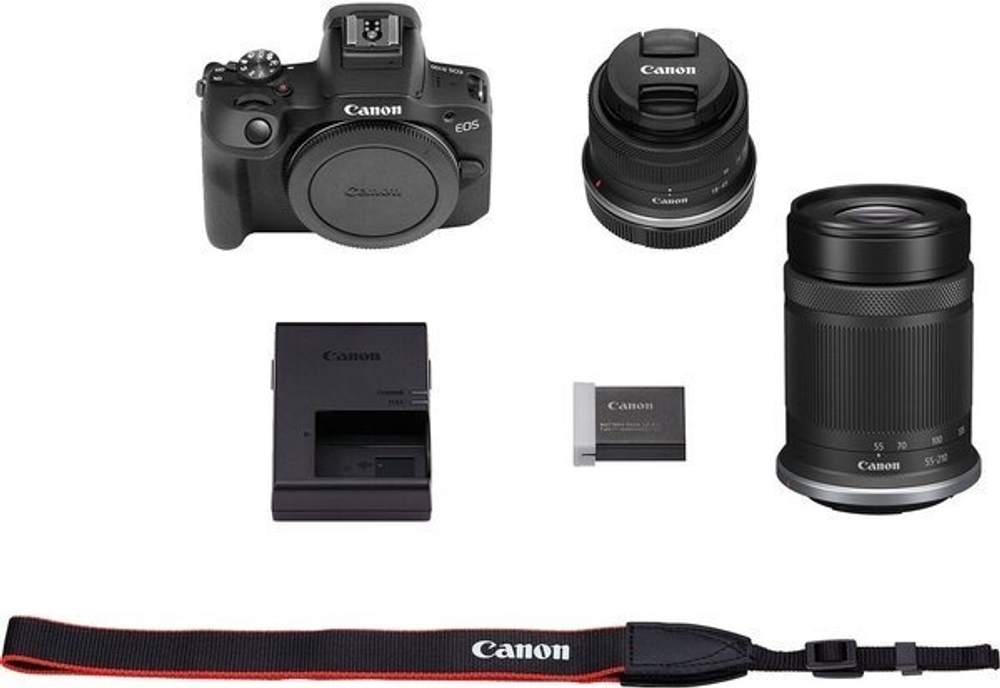 Фотокамера Canon EOS R100 + RF-S 18-45mm + RF-S 55-210mm