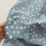 Фланель Треугольники на пыльном дениме