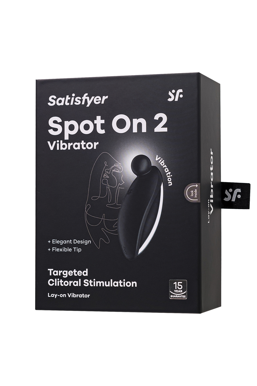 Вибростимулятор клитора Satisfyer Spot On 2, черный, 9 см