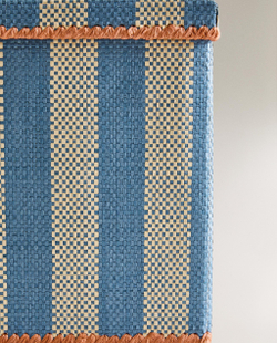 Zara Home Корзина из плетёной бумаги, цвет синий, 40 см