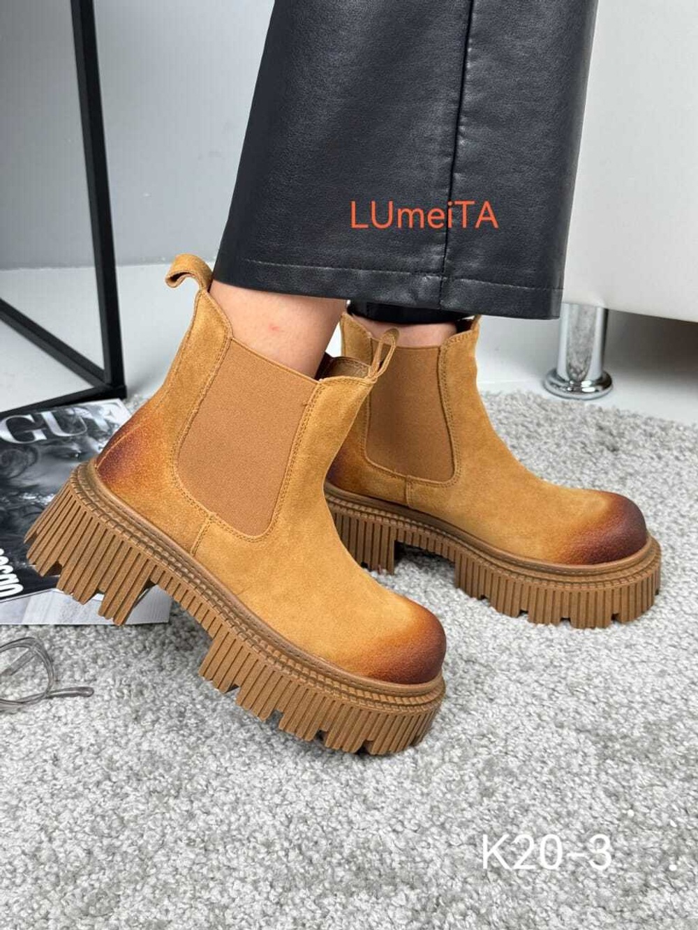 Ботинки нат. кожа по 6 пар (36-40)р./ 20-3