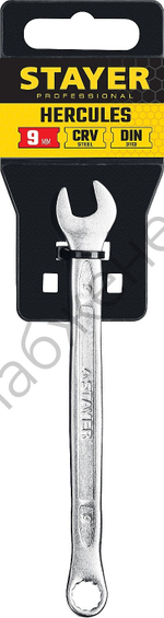 STAYER HERCULES, 9 мм, комбинированный гаечный ключ, Professional (27081-09)