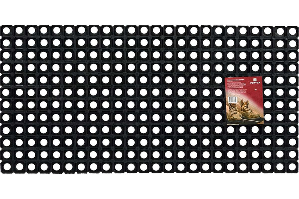 КОВРИК VORTEX ЯЧЕИСТЫЙ ГРЯЗЕСБОРНЫЙ 50*100*1,6СМ 20098