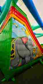 Коммерческий надувной батут «Мир Сафари», 14*7*7,5 м