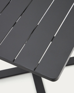 Складной уличный стол Torreta из алюминия с черной отделкой 70 x 70 см