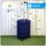 Маленький чемодан Mironpan 95, Синий, S с расширителем