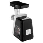 Мясорубка BRAYER BR1600, 1300 Вт, производительность 1,5 кг/мин, металлический шнек, реверс, пластик, белая/черная