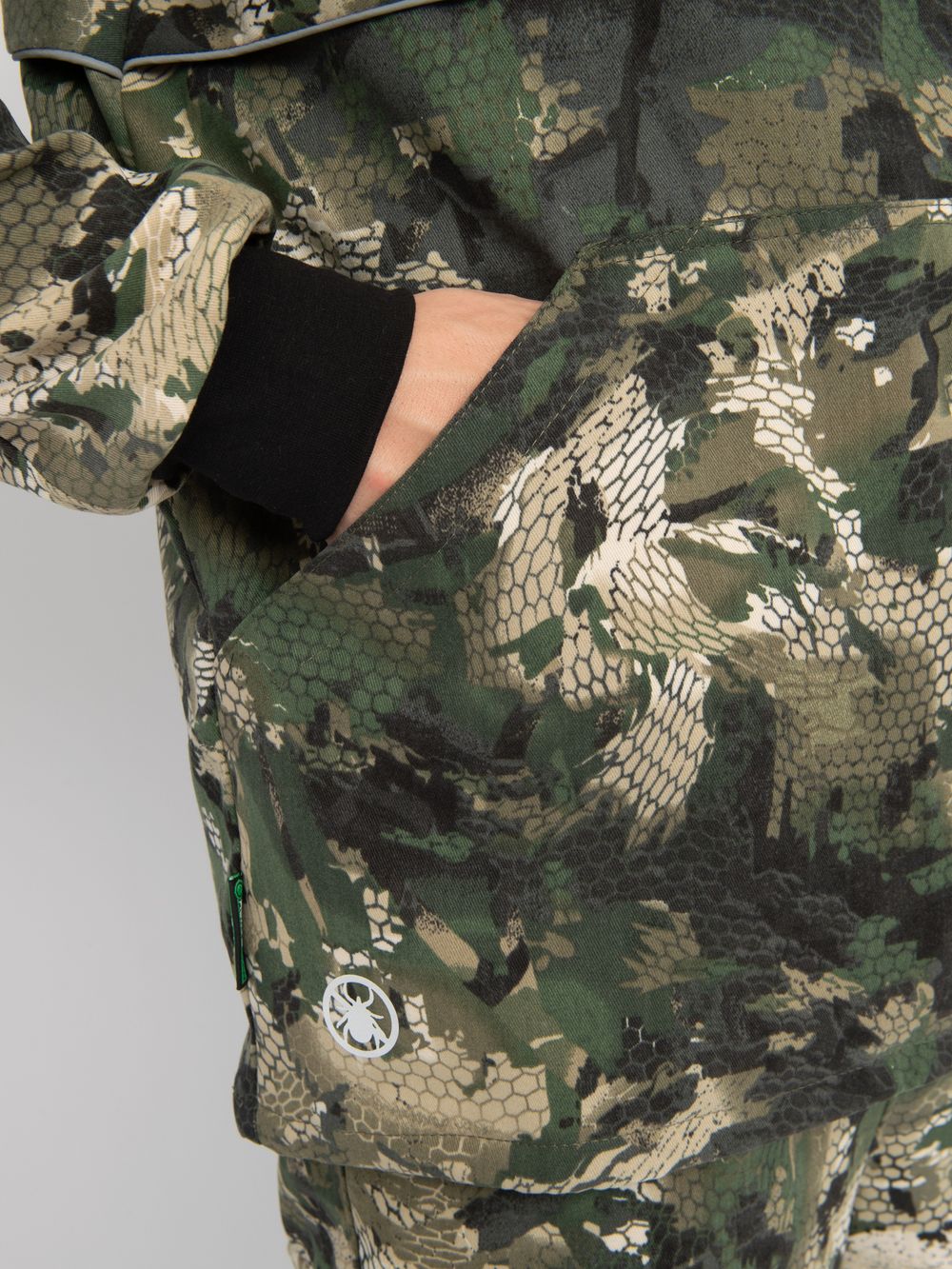 Костюм летний Антигнус-Люкс ткань Твил-Пич цвет Зелёный питон