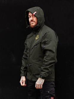 Куртка демисезонная Варгградъ на флисе мужская хаки