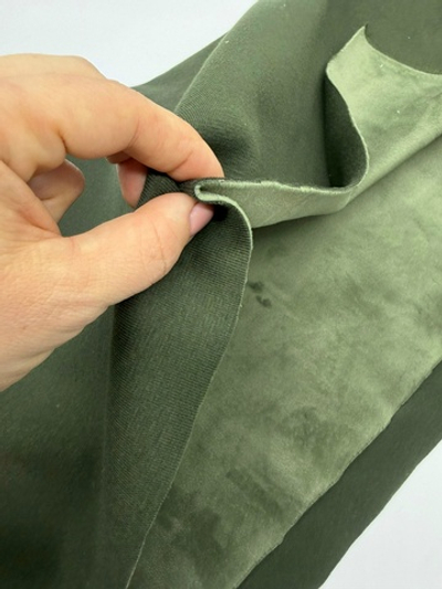 Футер на велюре Хаки