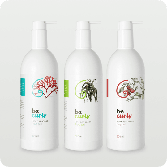 Гель Aqua curl 500 мл + Гель Flexy curl 500 мл + Крем Easy curl 500 мл