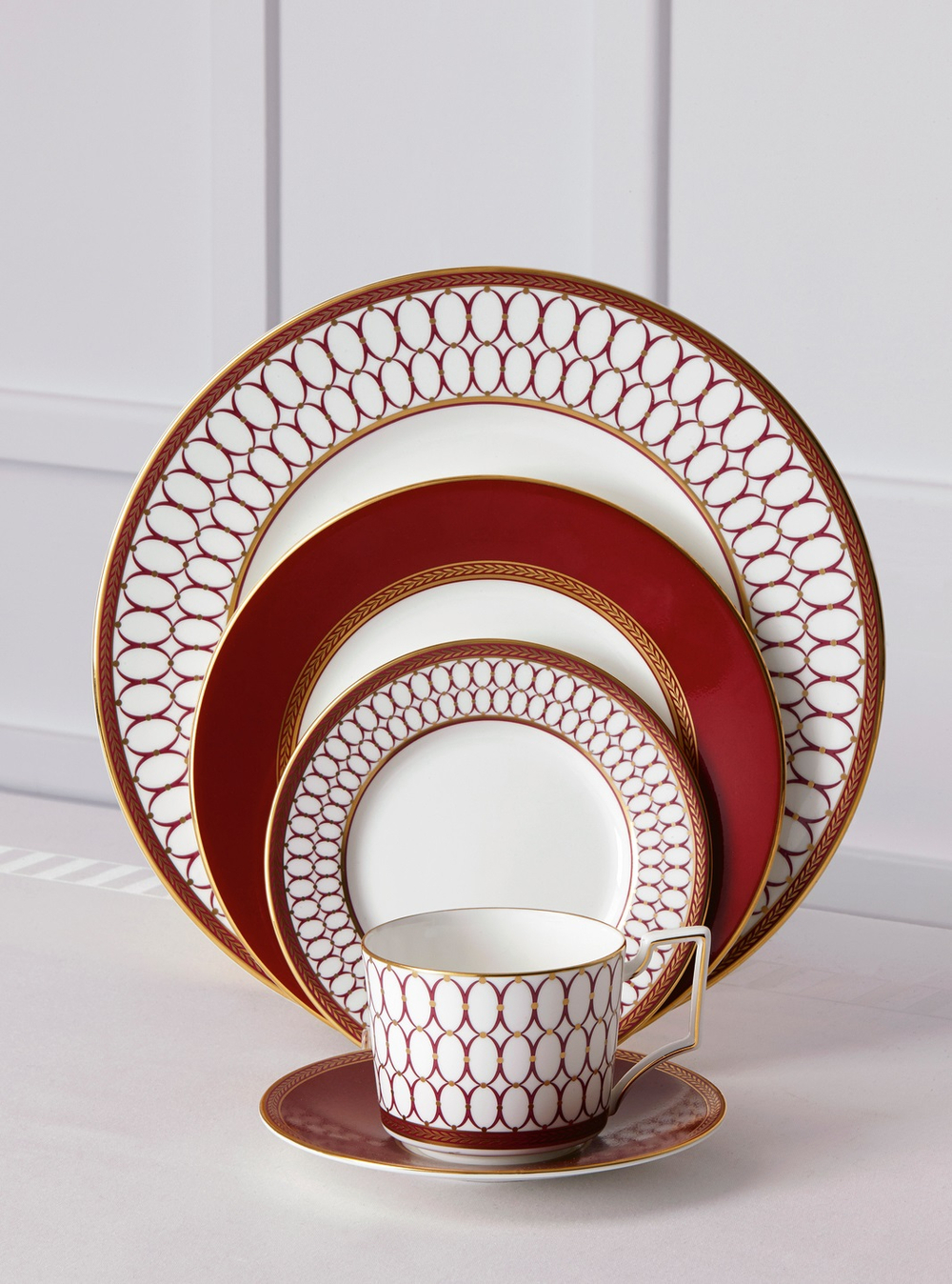 Wedgwood Чашка для эспрессо Renaissance Red 70 мл с блюдцем 1058816