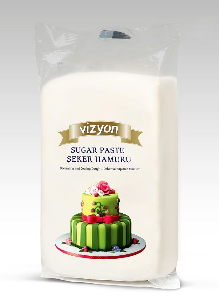 Мастика сахарная белая Vizyon, 1 кг
