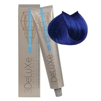 Стойкая крем-краска для волос Микстон Синий 3DeLuXe 100мл