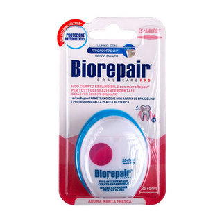 Зубная нить вощеная Biorepair, расширяющаяся, 30 м