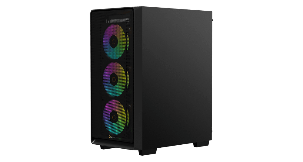 Корпус Ocypus Gamma C60 BK ARGB ATX/mATX/ITX 3xUSB Черный Gamma-C60-BKG400XX-GL