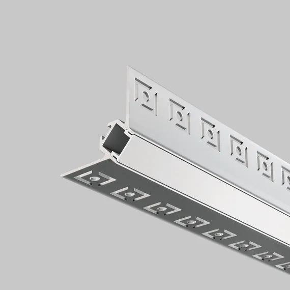Алюминиевый профиль встраиваемый скрытого монтажа 50x22 (Серебро, 2 м), ALM-5022-S-2M Led Strip alm-5022-s-2m