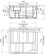 Минибассейн Радомир Цезарь Platinum 188х174 белый