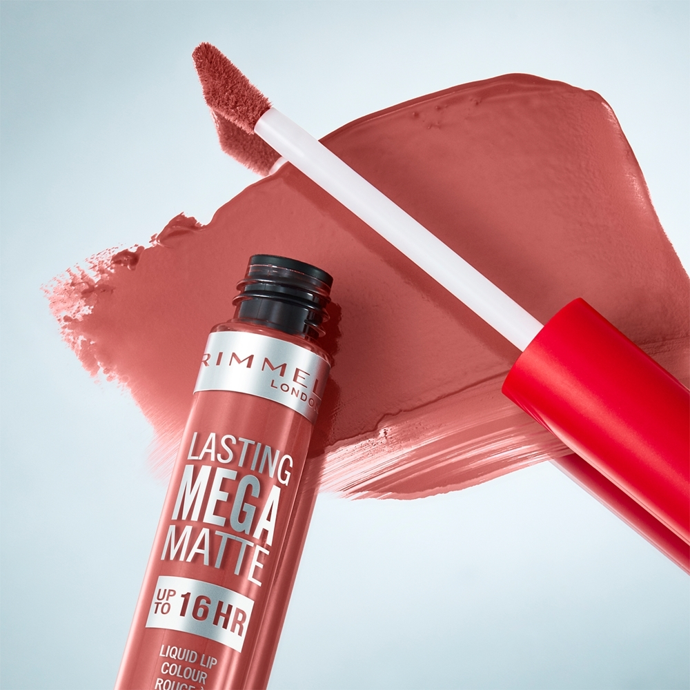 Rimmel Lasting Mega Matte - Легкая матовая жидкая помада 16 часов., 7,4 ml