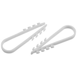 Дюбель хомут ЭРА NO-224-558 для круглого кабеля 19-25 мм белый (10 штук)