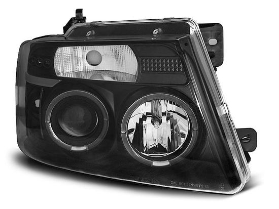 Передние фары Ford F150 angel eyes black