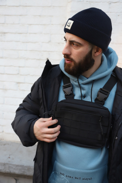 Нагрудная сумка Тайна Таслан Чёрный