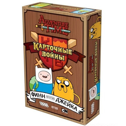 Настольная игра "Время приключений. Карточные войны. Финн против Джейка"