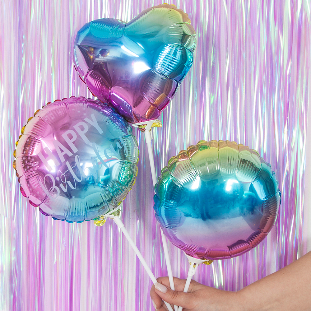 Круг 18" Радуга нежный градиент / Rainbow gradient Fm