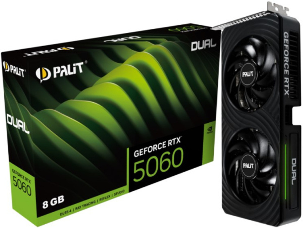 Видеокарта Palit GeForce RTX 5060 DUAL (NE75060019P1-GB2063D)