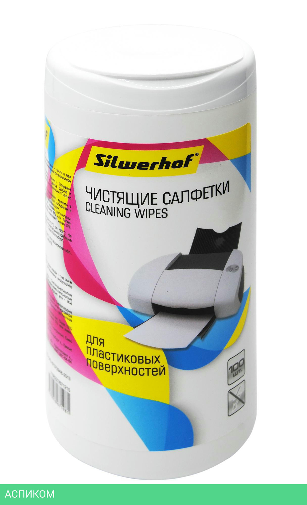 Салфетки для оргтехники Silwerhof 671215 100шт
