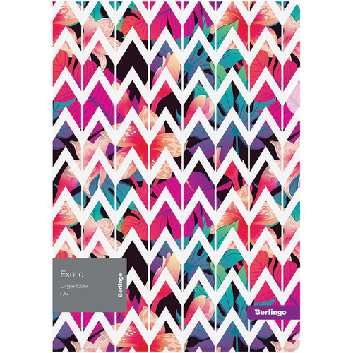 Папка-уголок Berlingo "Exotic" А4, 200мкм, с рисунком LFp_A4091