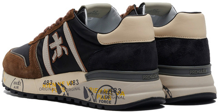 Premiata Lander 5361 Черные с коричневым