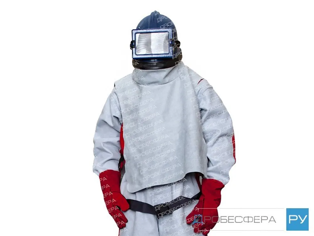 Пелерина спилковая для шлема пескоструйщика Vector арт. 52020