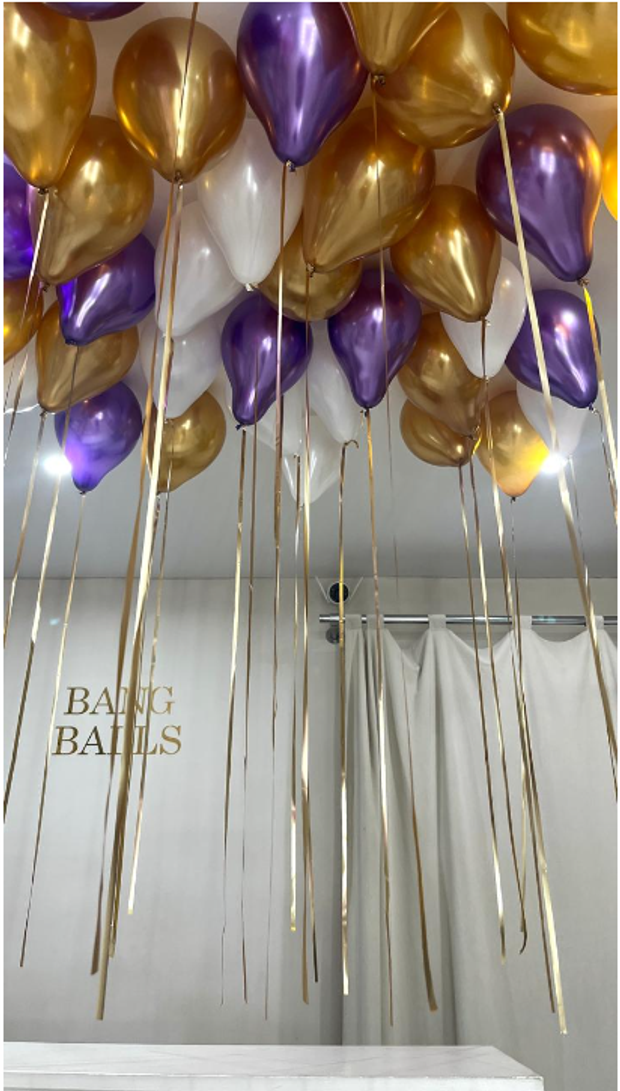 Коробка-сюрприз с шарами №138